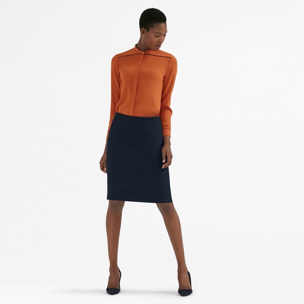 MM. Lafleur ‘Noho’ skirt in deep indigo, size 4